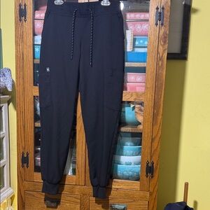 Women’s koi nursing uniform scrubs black with Drawstring